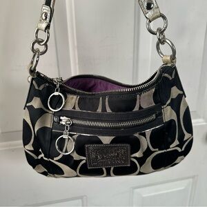 Y2K Coach Poppy C Optic Shoulder Bag Handbag Small